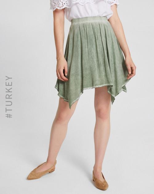 Flared Skirt with Elasticated Waist