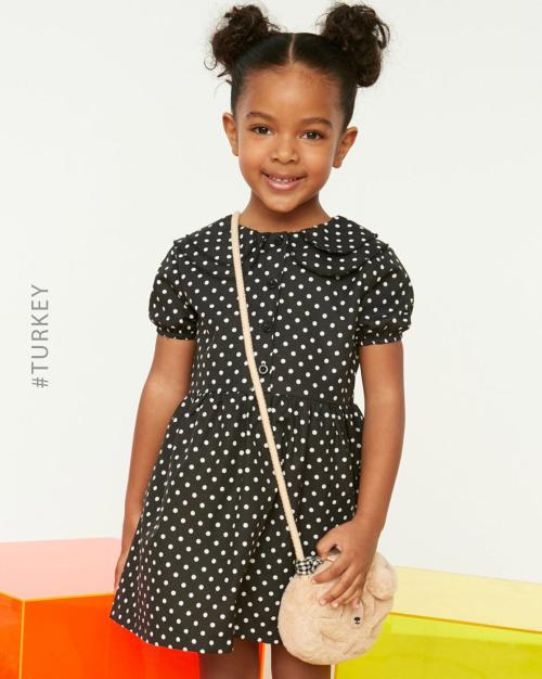 Polka Dot Print Skater Dress