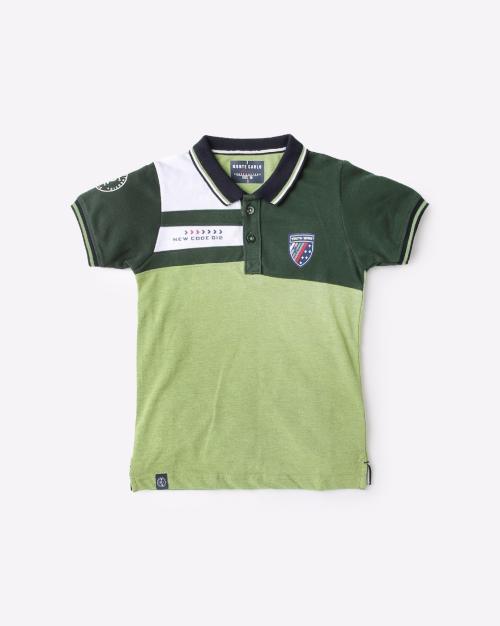 Colourblock Polo T-shirt