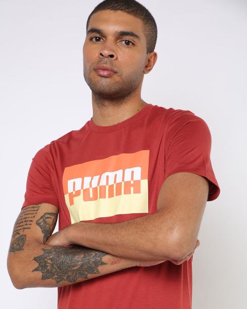 Men Box Logo Slim Fit T-Shirt