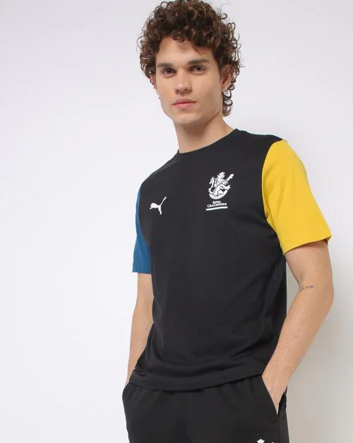 Pume X RCB Cricket Graphic Crew-Neck T-shirt
