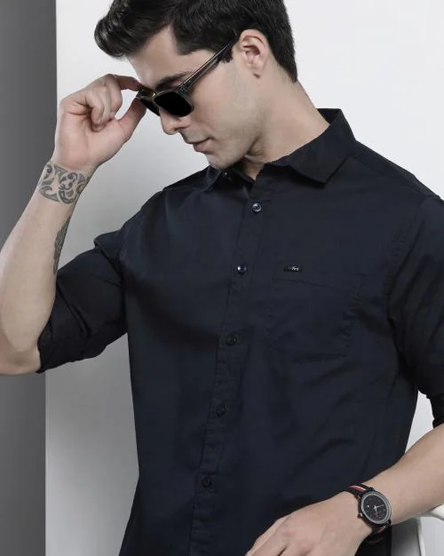 Shirt with Patch Pocket