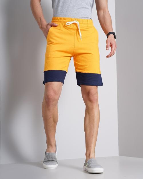 Colourblock City Shorts with Insert Pockets