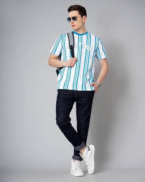 Striped Crew-Neck T-shirt