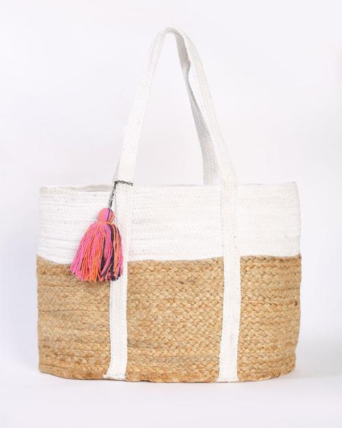 Braided Shoulder Bag with Tassle