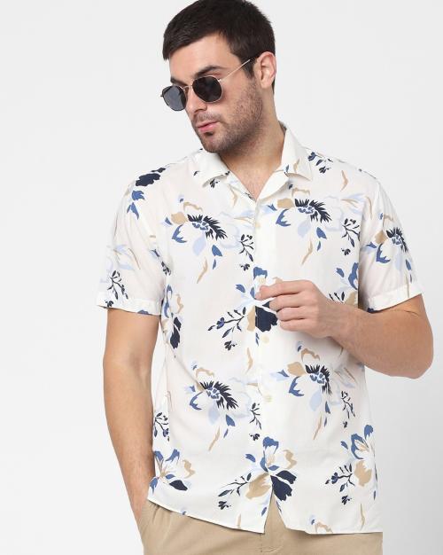 Men Floral Print Regular Fit Shirt