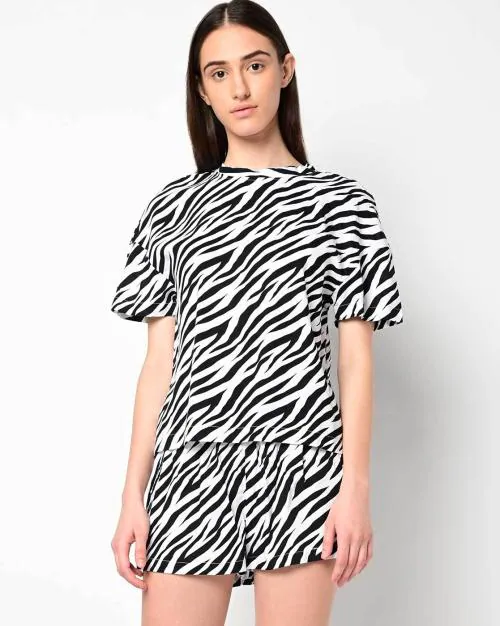 Animal Print Nightwear Set