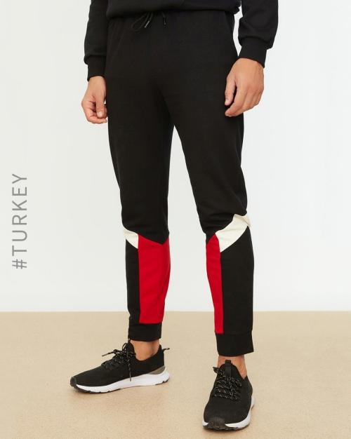 Colourblock Joggers with Insert Pockets