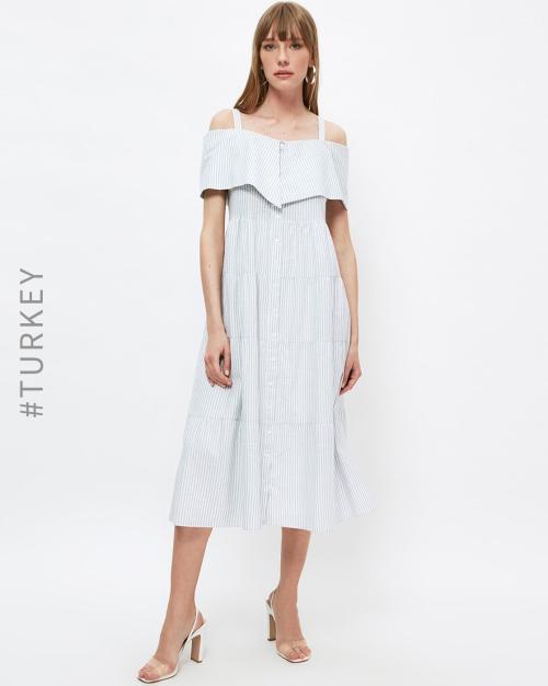 Striped Tiered Dress