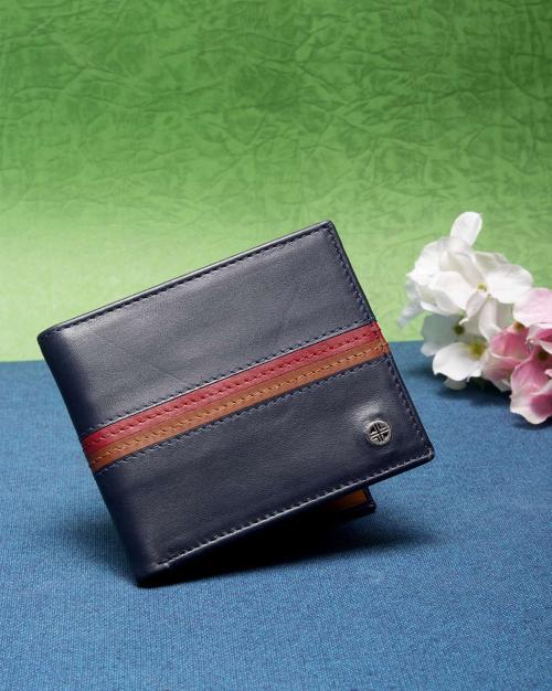 Colourblock Bi-fold Wallet with Pinmount Logo
