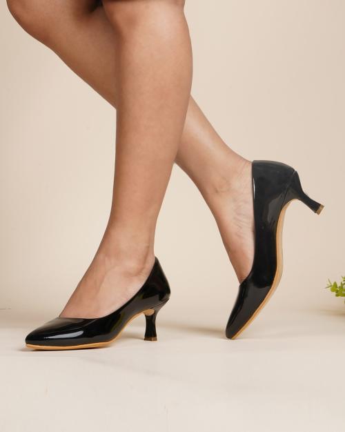 Pointed-Toe Kitten Heels
