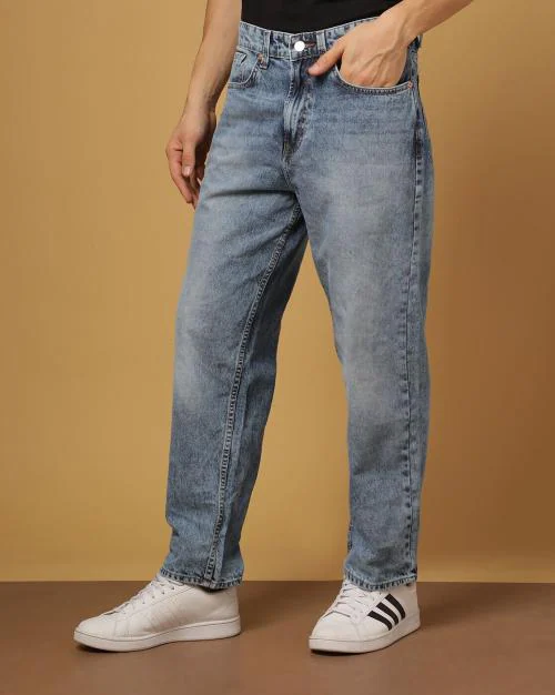 Mid-Wash Mid-Rise Jeans
