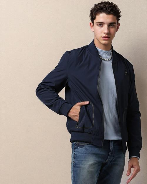 Zip-Front Bomber Jacket