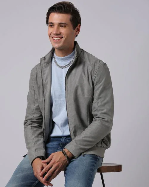 Buy Zip-Front Bomber Jacket Online at Best Prices in India - JioMart.