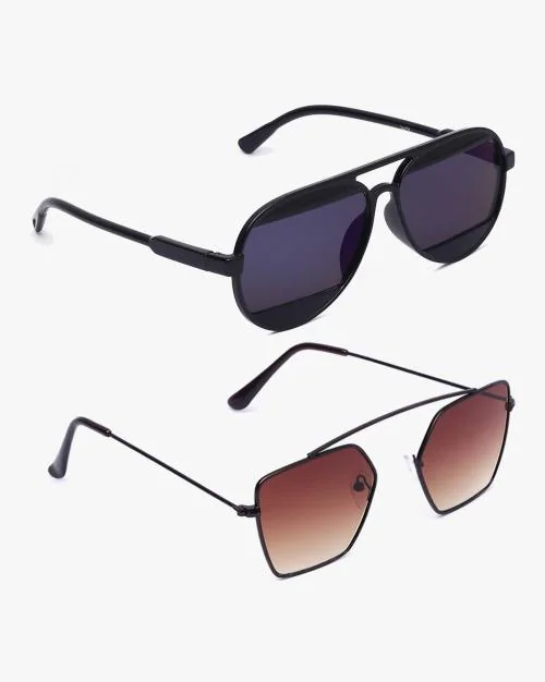 FLSG-2255603 His & Her Couple Aviator Sunglasses Set