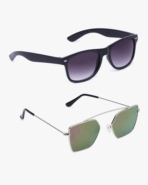 Set of 2 UV-Protected Full-Rim Sunglasses