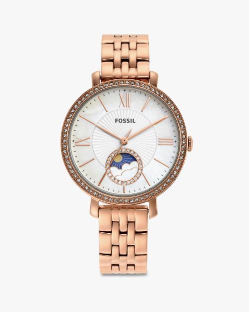 Women Analogue Watch with Stainless Steel Strap