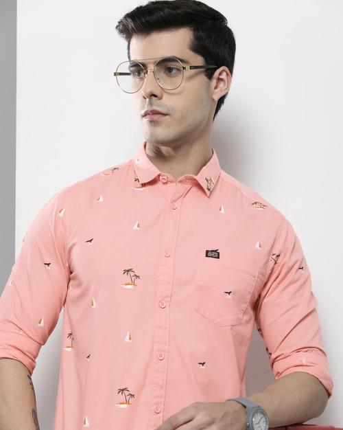 Buy Novelty Print Shirt with Patch Pocket Online at Best Prices in