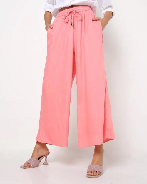 Palazzo Pants with Drawstring Fastening
