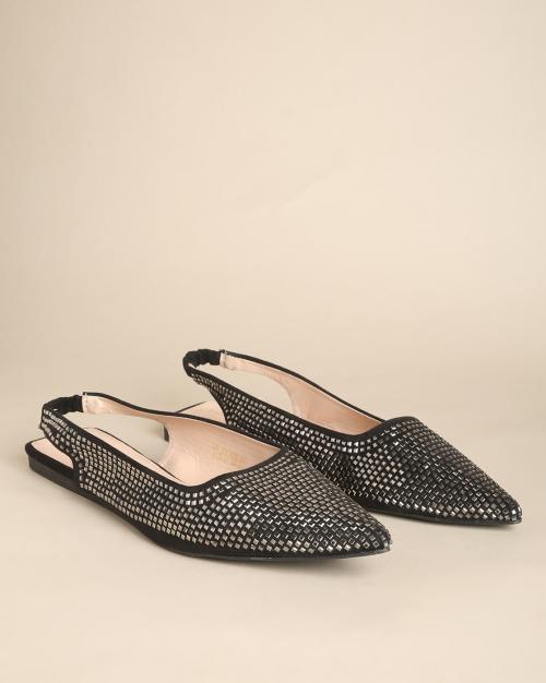 Embellished Slingback Mules