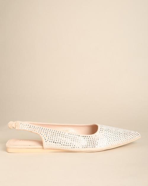 Embellished Slingback Mules