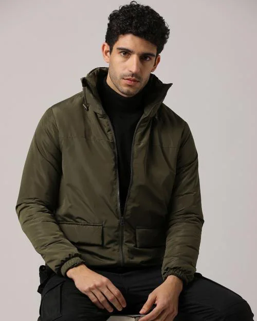 Buy ZipFront Jacket with Flap Pockets Online at Best Prices in India