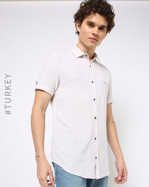 Shirt with Welt Pocket
