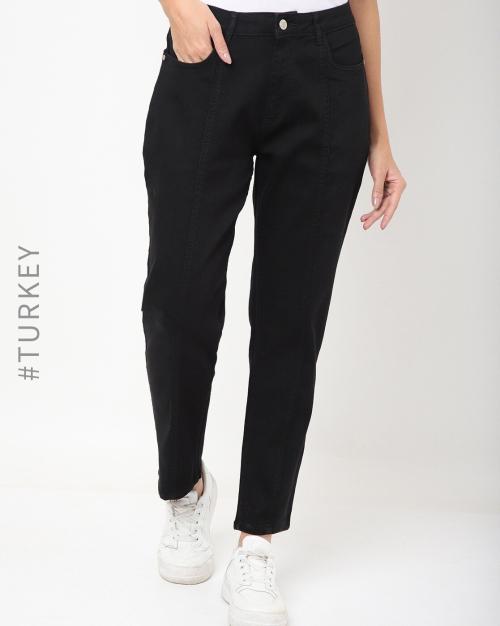 Mid-Rise Boyfriend Jeans