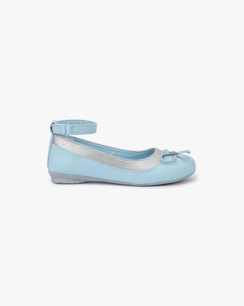 Round-Toe Ankle-Strap Flat Shoes