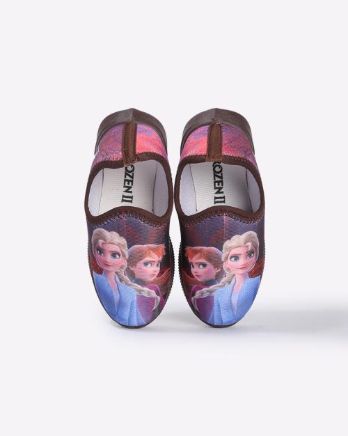 Frozen Print Slip-On Shoes