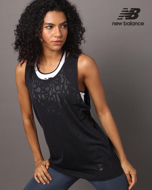 NB Achiever Typographic Pattern Tank Top