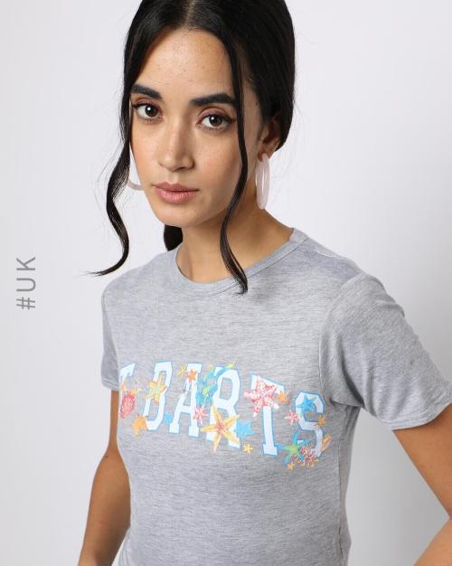 Heathered Crew-Neck T-shirt