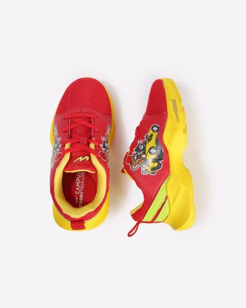 Tom & Jerry Print Lace-Up Running Shoes