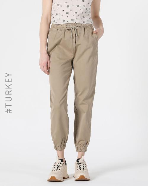 Cuffed Regular Fit Joggers with Insert Pockets