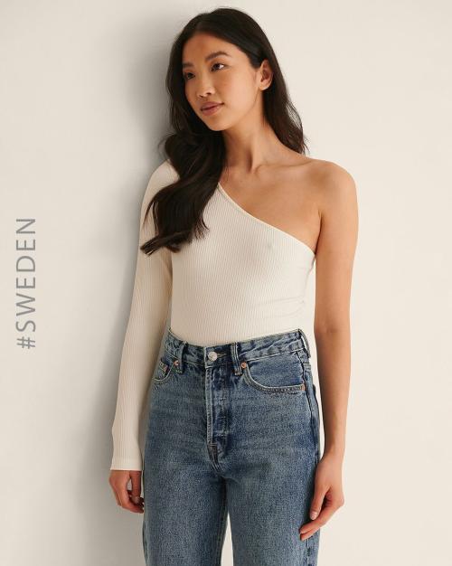 Striped Off-Shoulder Fitted Top