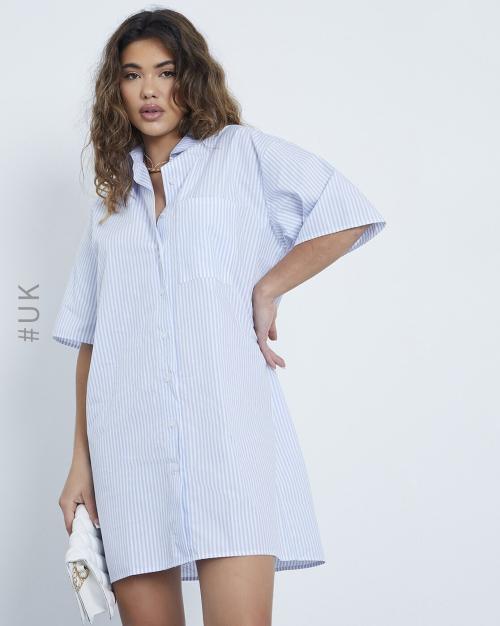 Striped Shirt Dress