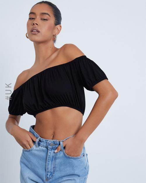 Fitted Off-Shoulder Top