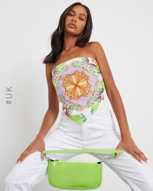 Floral Print Fitted Tube Top