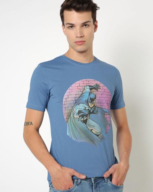 Buy Printed CrewNeck Slim Fit Tshirt Online at Best Prices in India