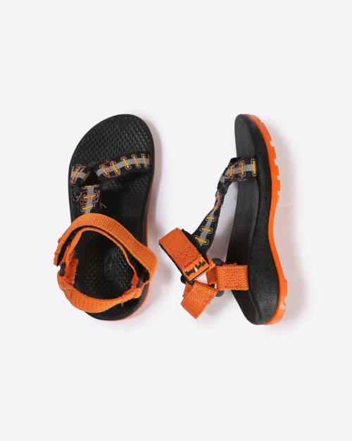 Flat Heel Sandals with Velcro Fastening