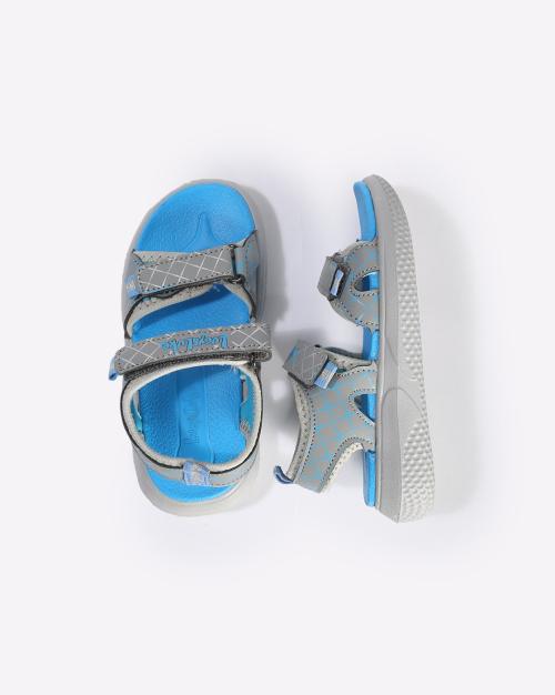 Printed Sandals with Velcro Fastening