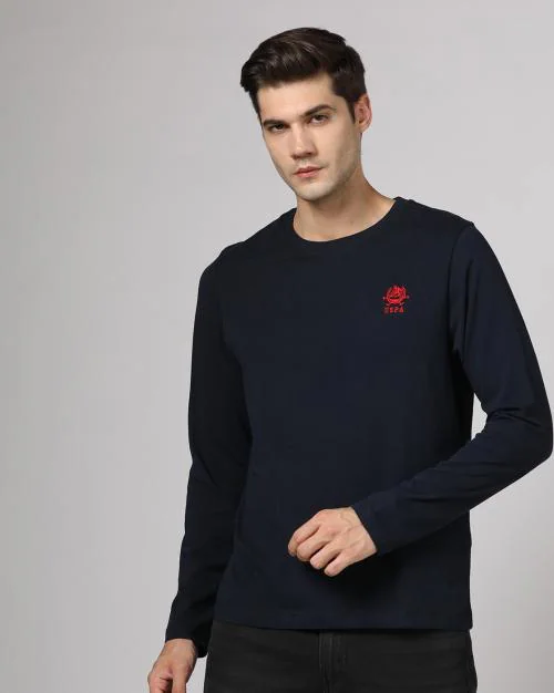 Cotton Slim Fit Crew-Neck T-Shirt