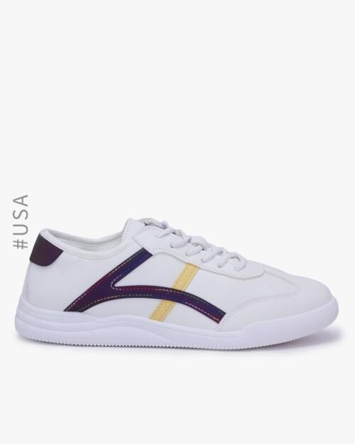 Mid-Top Lace-Up Sneakers