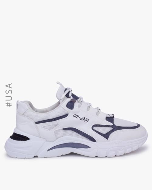 Mid-Top Lace-Up Sneakers