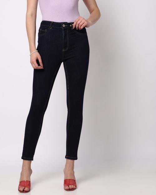 Buy High Waist AnkleLength Skinny Jeans Online at Best Prices in India