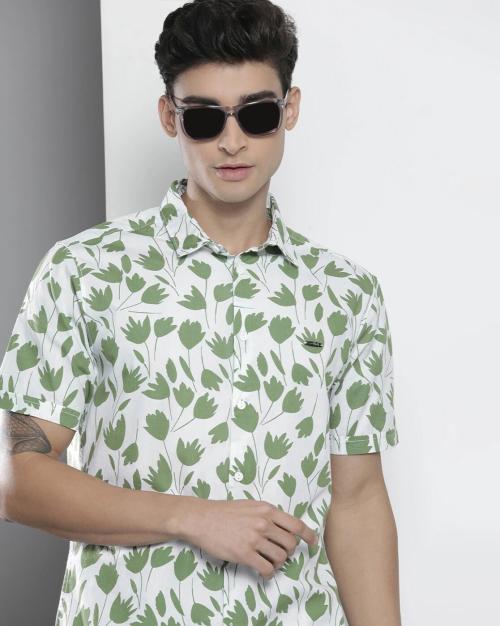 Buy Floral Print Shirt with Short Sleeves Online at Best Prices in