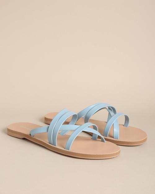 Strappy Open-Toe Flat Sandals