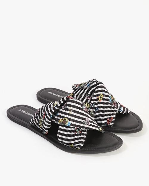 Printed Slip-On Sandals