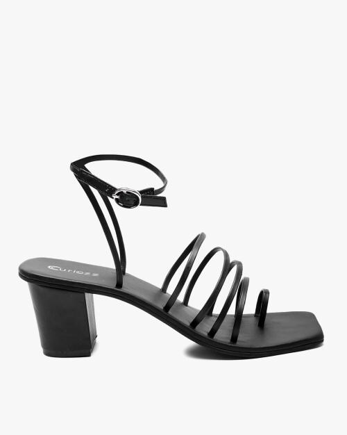 Strappy Chunky Heeled Sandals