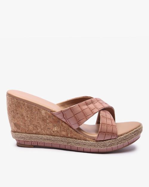 Wedges with Criss-Cross Strap